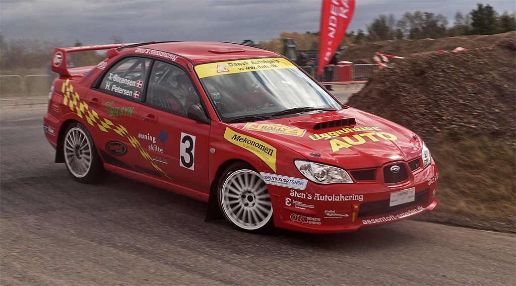 Subaru Impreza WRX STi’eren præsterer topresultater i DM-rallyserien
(Foto: Kirketerp)